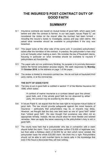 good faith and contract law Understood that each party to the contract must act in good faith and deal fairly see chapter two, “employment law charges,” for model charge regarding the. good faith and contract law Understood that each party to the contract must act in good faith and deal fairly see chapter two, “employment law charges,” for model charge regarding the.