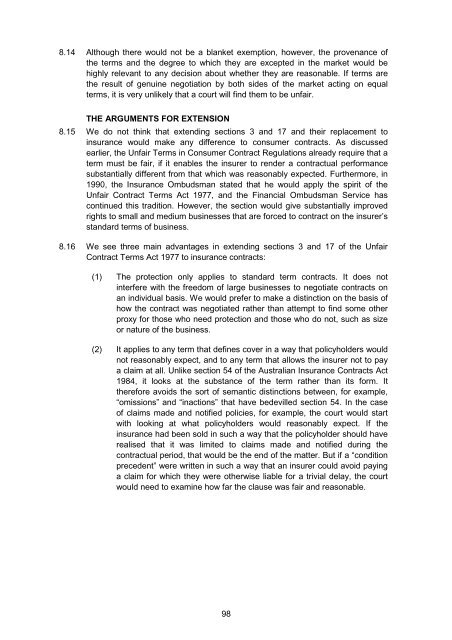 Insurance Contract Law Issues Paper 2 Warranties - Law Commission