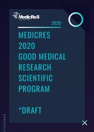 MedicReS 2020 Scientific Program