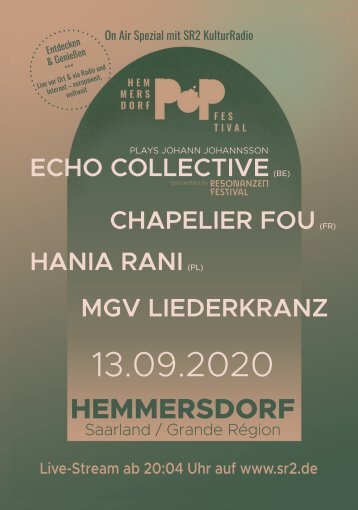 Hemmersdorf Pop Festival 2020 Programmheft