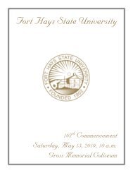 Download the 2010 FHSU Commencement Program, 107th Edition