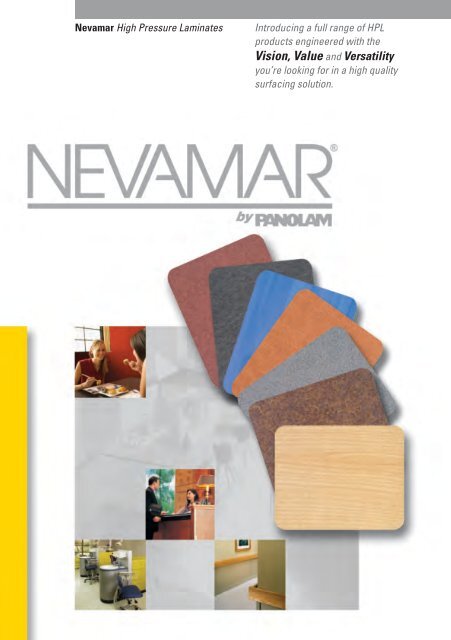 Vision Value And Versatility Nevamar Vision Value And Versatility Nevamar