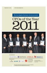 The Los Angeles Business Journal Presents - Cbjonline.com