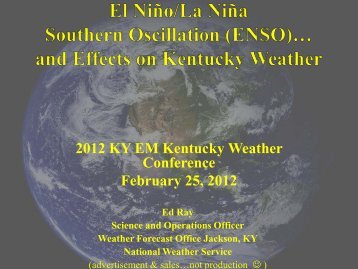 El Nino and La Nina Effects on KY