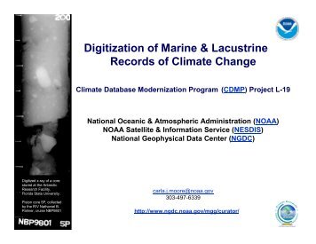 CDMP Digitizing Project (PDF) - NGDC - NOAA