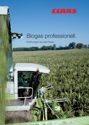 Biogas professionell. - Kaufmann Landtechnik GmbH