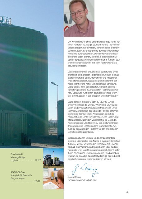 Biogas professionell. - Kaufmann Landtechnik GmbH