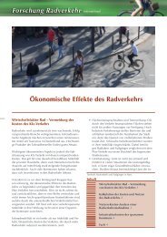 Forschung Radverkehr - Fahrradportal Nationaler Radverkehrsplan
