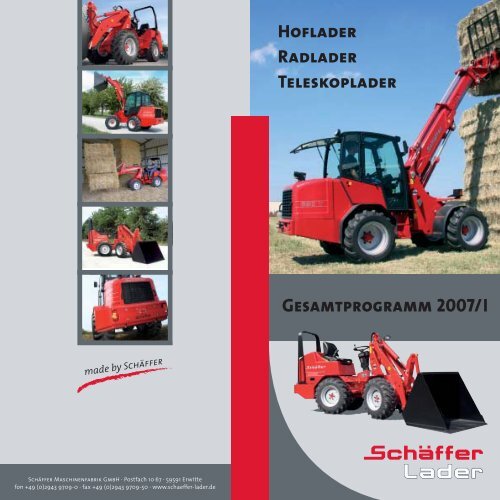 GEsAMtpROgRAMM 2007/I - Hoflader - Teleskoplader - Radlader