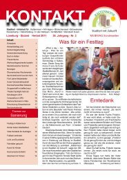 Stadtteilzeitung Kontakt - Ausgabe Herbst 2011 - Lüneburg