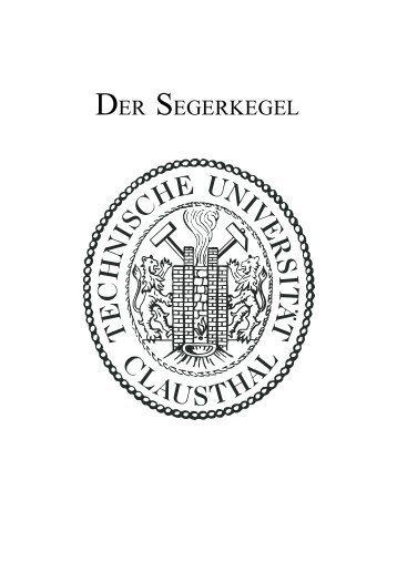 der segerkegel - Institut für Nichtmetallische Werkstoffe - TU Clausthal