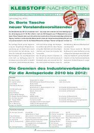 Dr. Boris Tasche neuer Vorstandsvorsitzender Die Gremien des ...