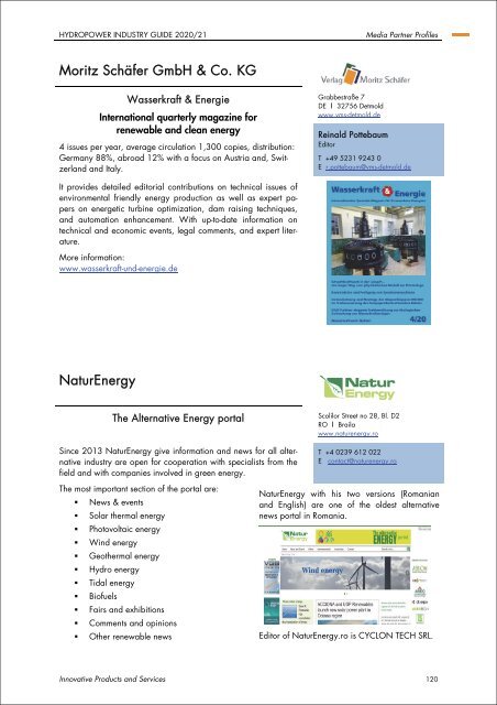 VGB PowerTech | Hydro - Hydropower Industry Guide 2020/21