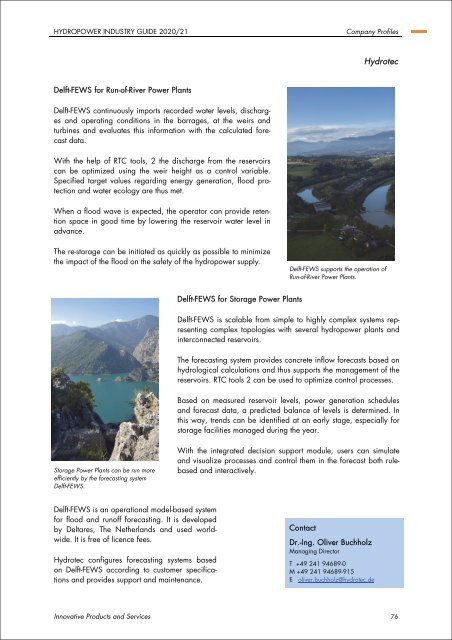 VGB PowerTech | Hydro - Hydropower Industry Guide 2020/21