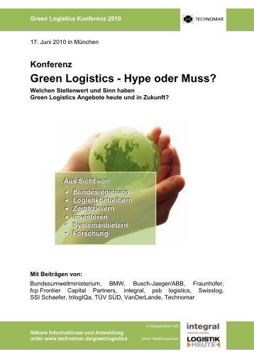 Konferenz Green Logistics - Hype oder Muss? - Technomar