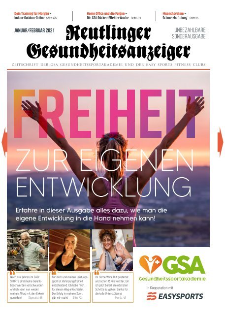 REUTLINGER Gesundheitsanzeiger Ausgabe Januar/Februar 2021