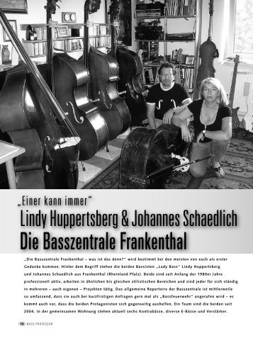 Die Basszentrale Frankenthal - Huppertsberg, Lindy