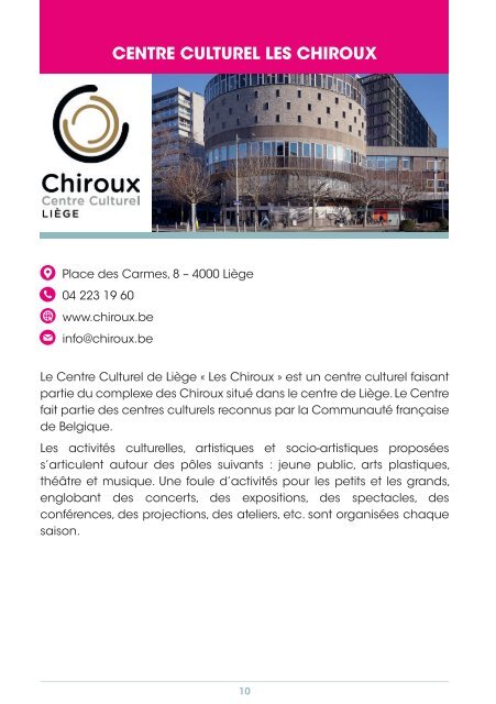 Catalogue des offres culturelles 2020-2021