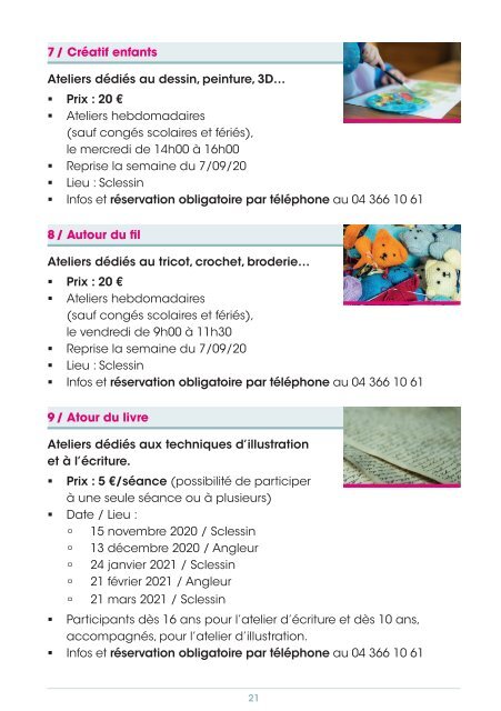 Catalogue des offres culturelles 2020-2021