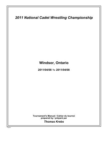 2011 National Cadet Wrestling Championship