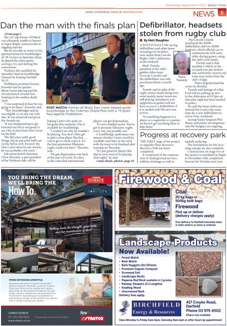 Selwyn Times: September 09, 2020