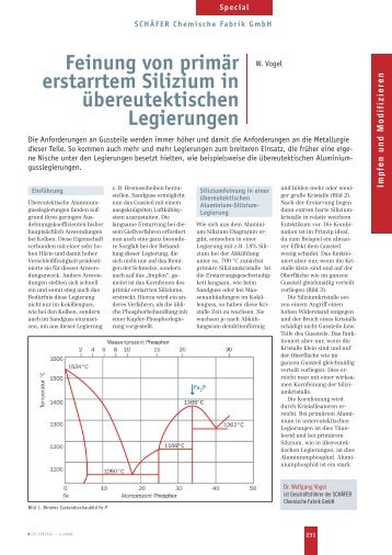 Feinung von primär erstarrtem Silizium in übereutektischen ...