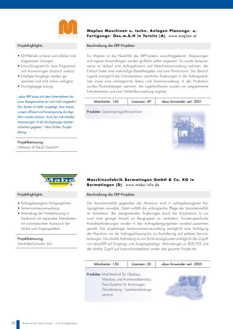 abas-ERP im Maschinen- und Anlagenbau - ABAS Competence ...