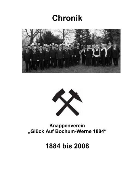 Chronik - Knappenverein "Glück Auf Bochum-Werne 1884"