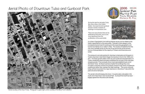 Gunboat Park Plan - Tulsa Graduate College - University of Oklahoma