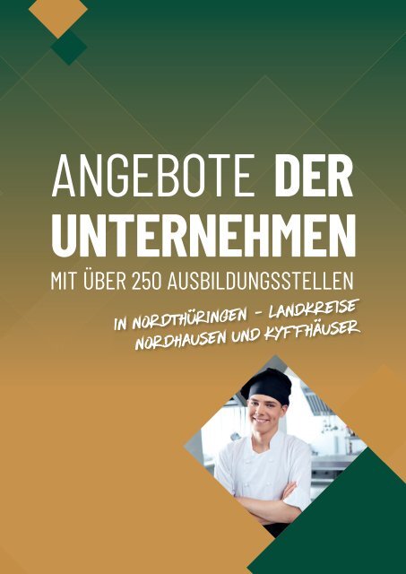 Ausbildungs-Navi für Nord- und Nord-West-Thüringen 2021 Anzeigenteil