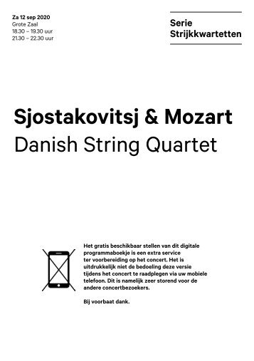 2020 09 12 Sjostakovitsj & Mozart - Danish String Quartet