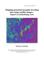 Mapping potential mosquito breeding sites using satellite ... - Mygg.se