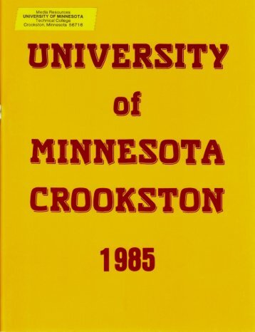 Trojan 1985 - Yearbook - University of Minnesota, Crookston