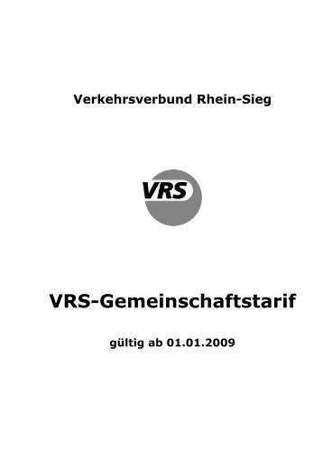 VRS-Gemeinschaftstarif - RSVG