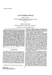 Lunar Crescent Visibility - Islamic Crescents' Observation Project