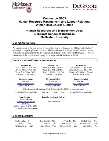 Commerce 3BC3 Human Resource Management and Labour ...