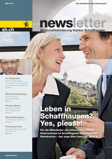 Ausgabe 1 - März 2011 (6.7 MB) - Wirtschaftsförderung Kanton ...