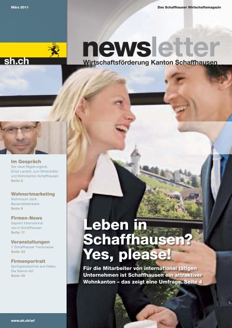 Ausgabe 1 - März 2011 (6.7 MB) - Wirtschaftsförderung Kanton ...