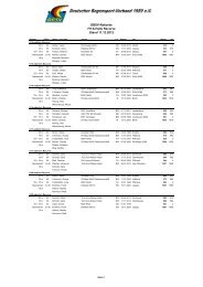 DBSV-Rekorde FITA-Halle Recurve Stand 11.12.2012