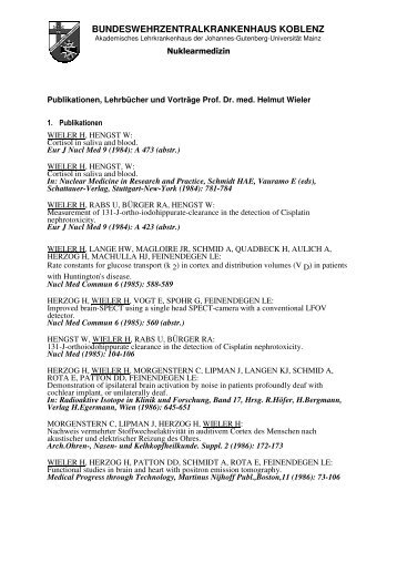 Publikationsliste Prof. Wieler ( PDF , 2,4 MB)
