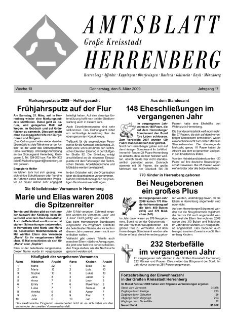 Ordnungsamt Herrenberg Ordnungsamt Herrenberg