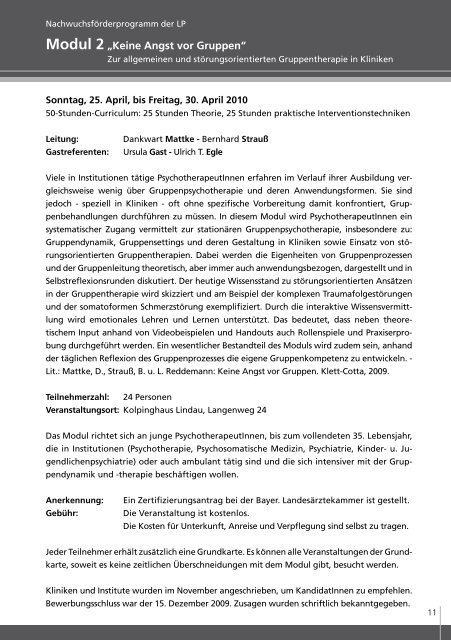 Identitäten Erinnern und Vergessen - Lindauer Psychotherapiewochen