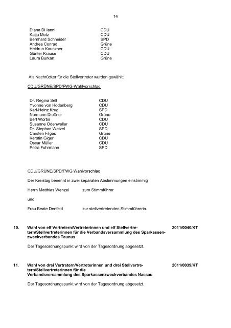 1. Protokoll X. WZ 30.05.2011 - Hochtaunuskreis