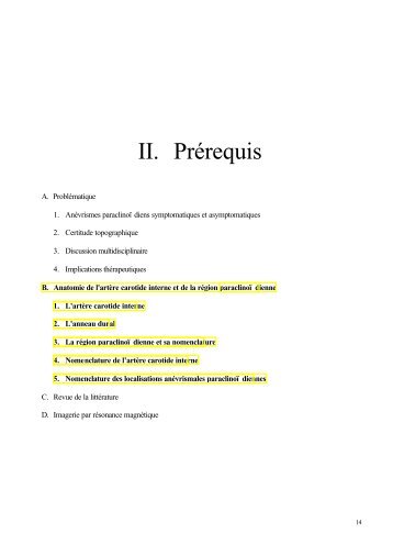 B. Anatomie de l'artère carotide interne et - MultiMania