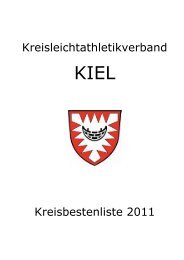 Kreisleichtathletikverband KIEL Kreisbestenliste 2011