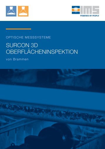 surcon 3D Oberflächeninspektion von Brammen