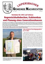informiert - Gemeinde Loipersbach