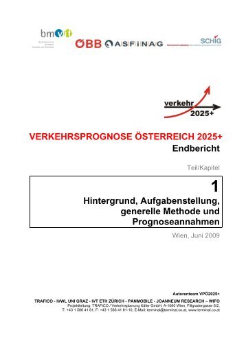 VERKEHRSPROGNOSE ÖSTERREICH 2025+ Endbericht ...