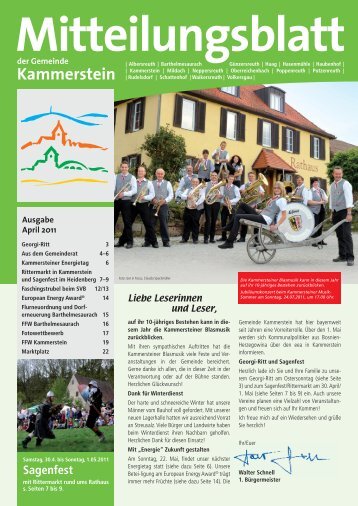 Mitteilungsblatt April 2011 - Gemeinde Kammerstein