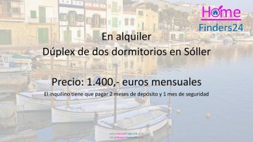 Se alquila este dúplex de 2 dormitorios en el centro de Soller (DUP0003)